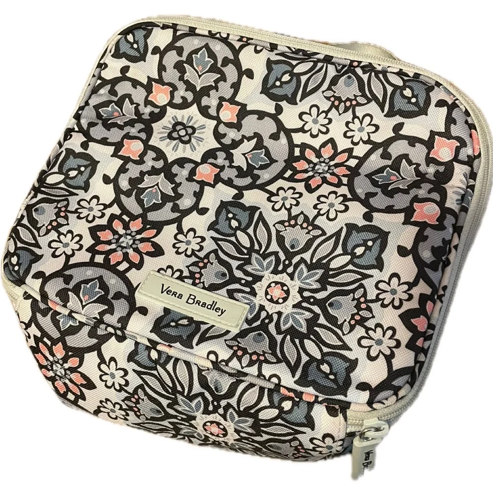 NWOT Vera Bradley Black and Pink Patterned Lunch bag